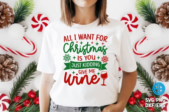 Christmas Wine Quotes Graphics for Crafts