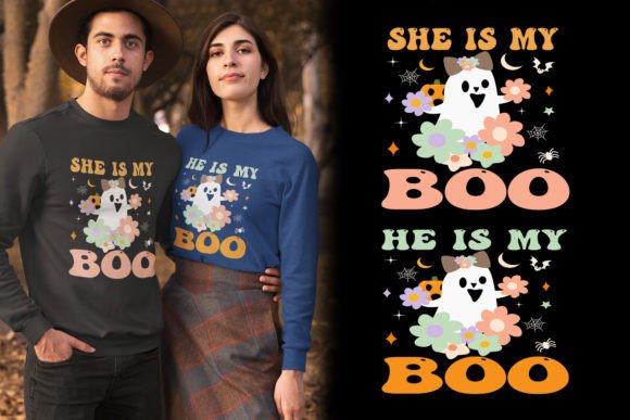 Couple Halloween Graphic Design