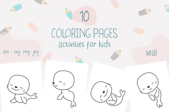Cute Seal Graphics for Coloring Pages Amp