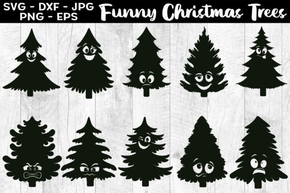 Fun Christmas Tree Graphics for Crafts