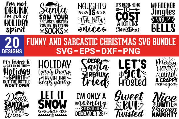 Funny Christmas Graphics for Crafts