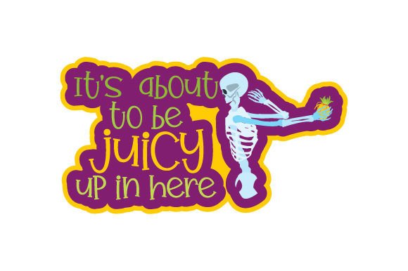 Funny Skeleton With Pineapple Grenade for Crafts and Halloween