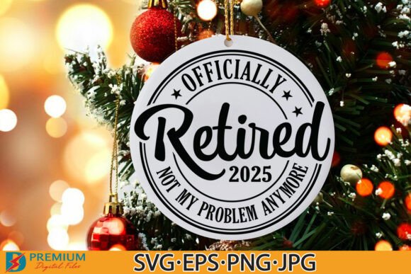 Retired Christmas Ornament SVG PNG